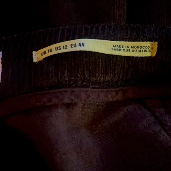 Anthropologie Maeve The Avery Pleated Wide-Leg Trousers Corduroy 31014 - Picture 3 of 9